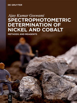 cover image of Spectrophotometric Determination of Nickel and Cobalt